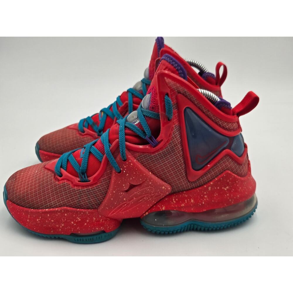 Nike LeBron 19 GS Kings Crown Red Basketball Shoes Size 5Y DD0418-600